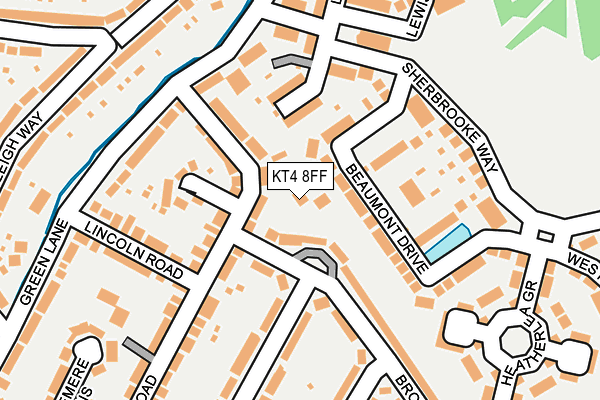 KT4 8FF map - OS OpenMap – Local (Ordnance Survey) KT4 8FF map - OS OpenMap – Local (Ordnance Survey)