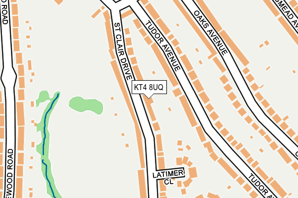 KT4 8UQ map - OS OpenMap – Local (Ordnance Survey) KT4 8UQ map - OS OpenMap – Local (Ordnance Survey)