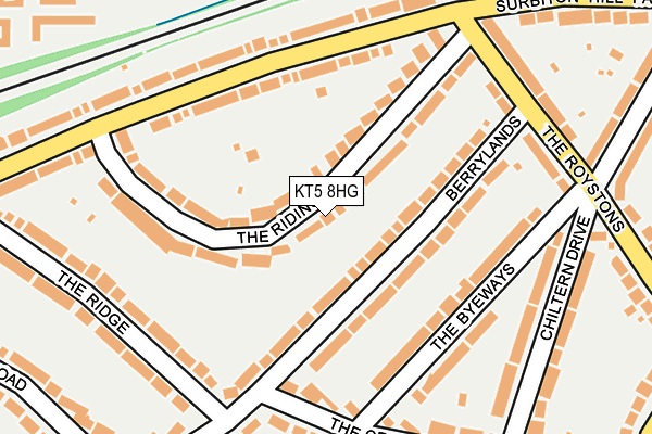KT5 8HG map - OS OpenMap – Local (Ordnance Survey) KT5 8HG map - OS OpenMap – Local (Ordnance Survey)