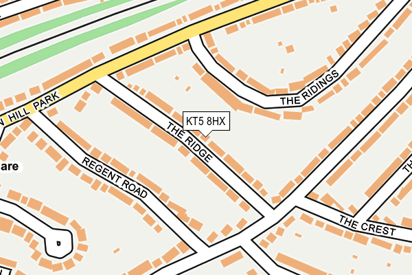 KT5 8HX map - OS OpenMap – Local (Ordnance Survey) KT5 8HX map - OS OpenMap – Local (Ordnance Survey)