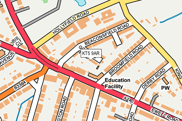 KT5 9AR map - OS OpenMap – Local (Ordnance Survey) KT5 9AR map - OS OpenMap – Local (Ordnance Survey)