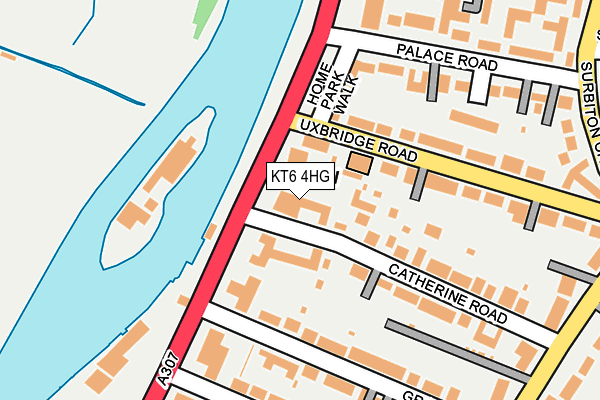 KT6 4HG map - OS OpenMap – Local (Ordnance Survey) KT6 4HG map - OS OpenMap – Local (Ordnance Survey)