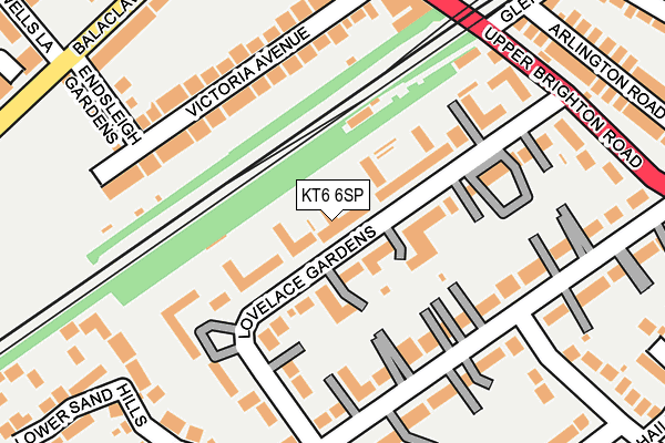 KT6 6SP map - OS OpenMap – Local (Ordnance Survey) KT6 6SP map - OS OpenMap – Local (Ordnance Survey)