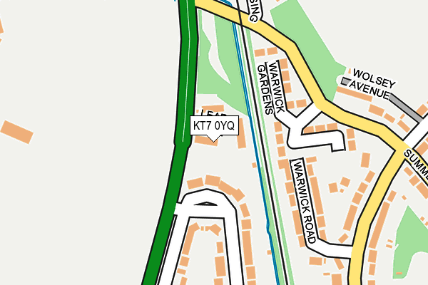 KT7 0YQ map - OS OpenMap – Local (Ordnance Survey) KT7 0YQ map - OS OpenMap – Local (Ordnance Survey)