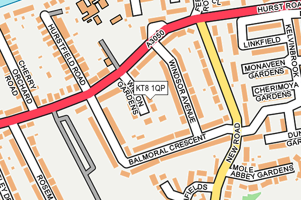 KT8 1QP map - OS OpenMap – Local (Ordnance Survey) KT8 1QP map - OS OpenMap – Local (Ordnance Survey)