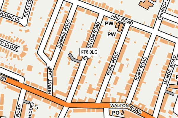 KT8 9LG map - OS OpenMap – Local (Ordnance Survey) KT8 9LG map - OS OpenMap – Local (Ordnance Survey)