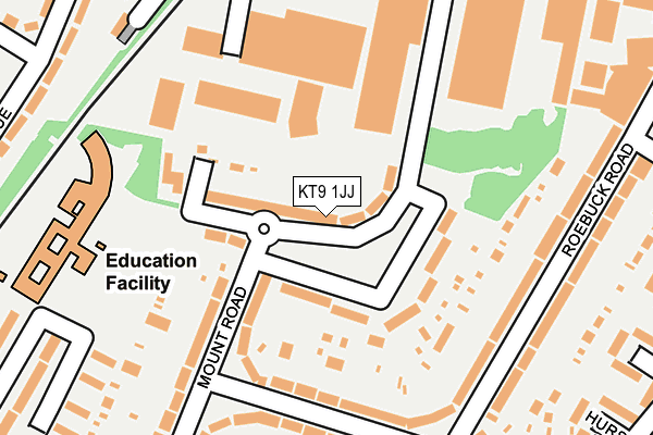 KT9 1JJ map - OS OpenMap – Local (Ordnance Survey) KT9 1JJ map - OS OpenMap – Local (Ordnance Survey)