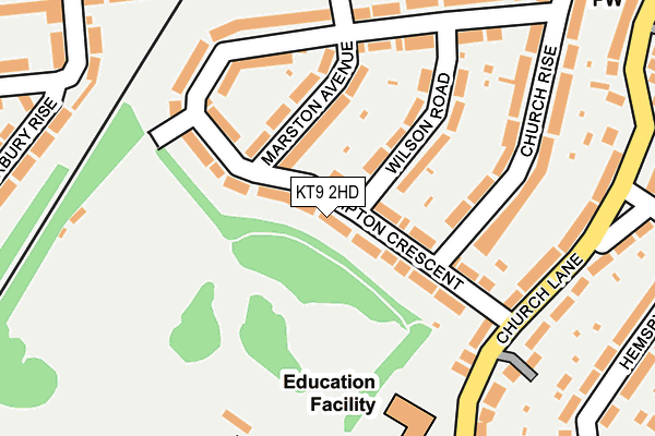 KT9 2HD map - OS OpenMap – Local (Ordnance Survey) KT9 2HD map - OS OpenMap – Local (Ordnance Survey)