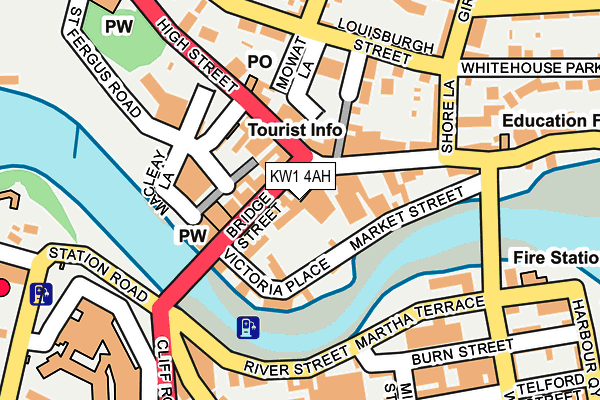KW1 4AH map - OS OpenMap – Local (Ordnance Survey) KW1 4AH map - OS OpenMap – Local (Ordnance Survey)