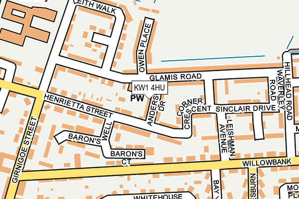 KW1 4HU map - OS OpenMap – Local (Ordnance Survey) KW1 4HU map - OS OpenMap – Local (Ordnance Survey)