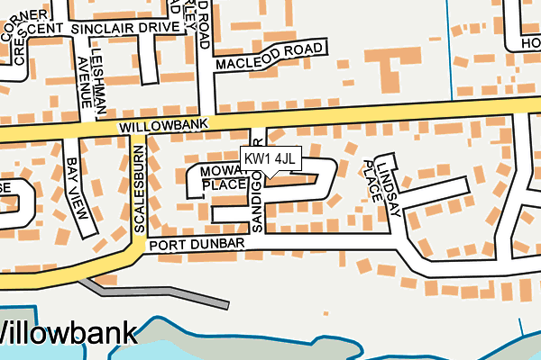 KW1 4JL map - OS OpenMap – Local (Ordnance Survey) KW1 4JL map - OS OpenMap – Local (Ordnance Survey)