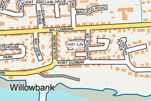 KW1 4JN map - OS OpenMap – Local (Ordnance Survey) KW1 4JN map - OS OpenMap – Local (Ordnance Survey)