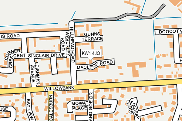 KW1 4JQ map - OS OpenMap – Local (Ordnance Survey) KW1 4JQ map - OS OpenMap – Local (Ordnance Survey)