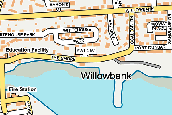 KW1 4JW map - OS OpenMap – Local (Ordnance Survey)