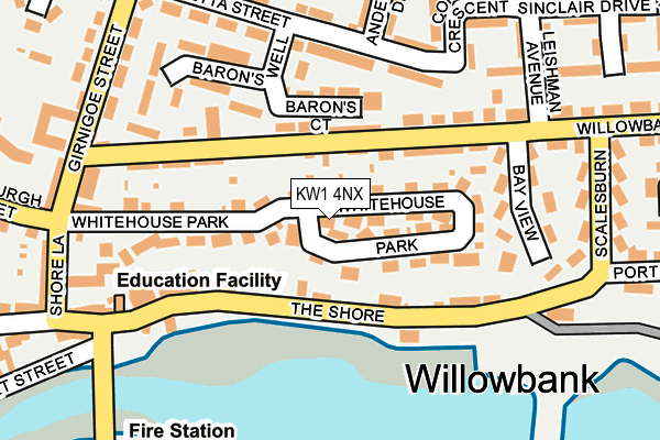 KW1 4NX map - OS OpenMap – Local (Ordnance Survey) KW1 4NX map - OS OpenMap – Local (Ordnance Survey)
