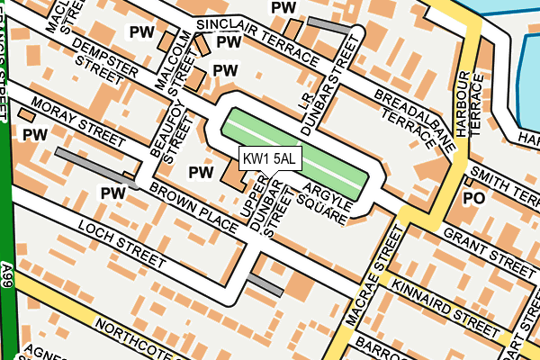 KW1 5AL map - OS OpenMap – Local (Ordnance Survey) KW1 5AL map - OS OpenMap – Local (Ordnance Survey)