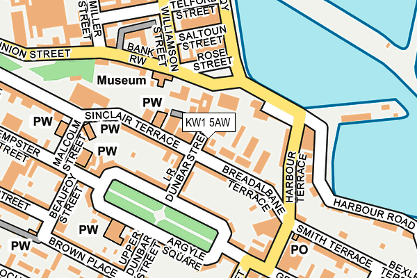 KW1 5AW map - OS OpenMap – Local (Ordnance Survey) KW1 5AW map - OS OpenMap – Local (Ordnance Survey)