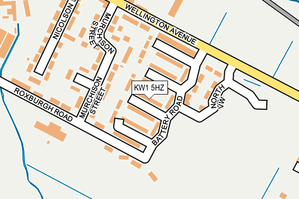 KW1 5HZ map - OS OpenMap – Local (Ordnance Survey) KW1 5HZ map - OS OpenMap – Local (Ordnance Survey)
