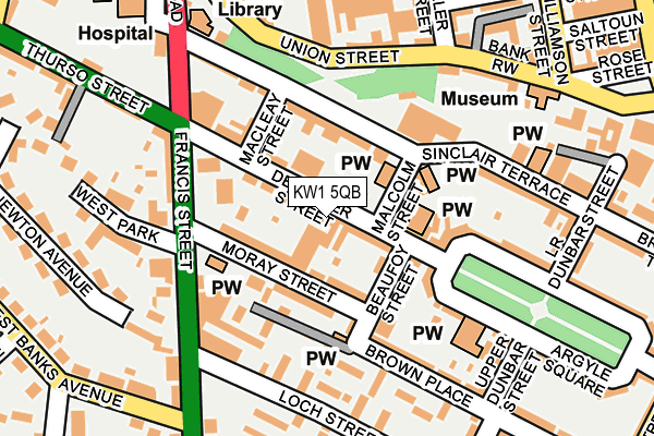 KW1 5QB map - OS OpenMap – Local (Ordnance Survey) KW1 5QB map - OS OpenMap – Local (Ordnance Survey)
