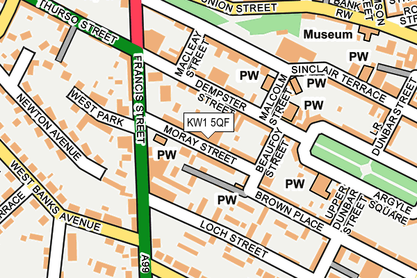 KW1 5QF map - OS OpenMap – Local (Ordnance Survey) KW1 5QF map - OS OpenMap – Local (Ordnance Survey)