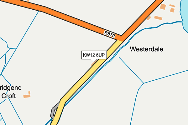 KW12 6UP map - OS OpenMap – Local (Ordnance Survey) KW12 6UP map - OS OpenMap – Local (Ordnance Survey)