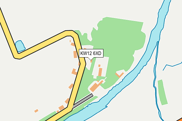 KW12 6XD map - OS OpenMap – Local (Ordnance Survey) KW12 6XD map - OS OpenMap – Local (Ordnance Survey)