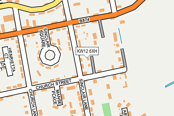 KW12 6XH map - OS OpenMap – Local (Ordnance Survey) KW12 6XH map - OS OpenMap – Local (Ordnance Survey)