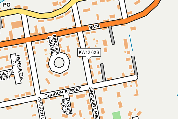 KW12 6XS map - OS OpenMap – Local (Ordnance Survey) KW12 6XS map - OS OpenMap – Local (Ordnance Survey)