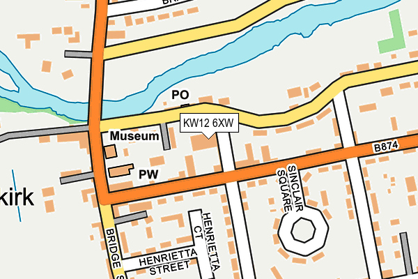 KW12 6XW map - OS OpenMap – Local (Ordnance Survey) KW12 6XW map - OS OpenMap – Local (Ordnance Survey)