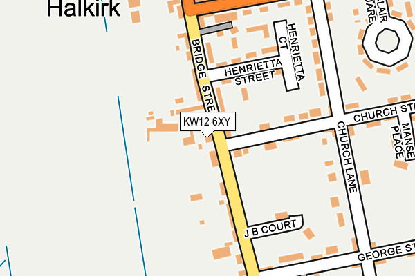 KW12 6XY map - OS OpenMap – Local (Ordnance Survey) KW12 6XY map - OS OpenMap – Local (Ordnance Survey)