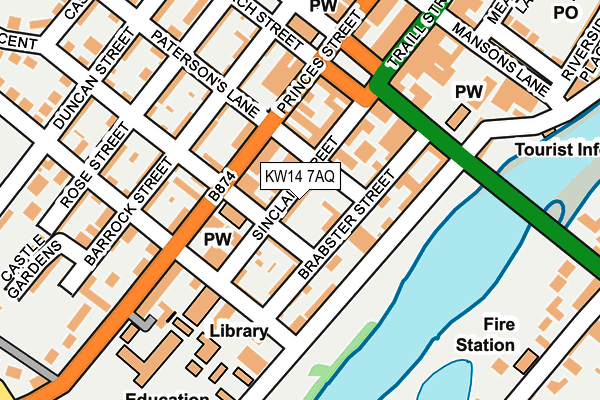 KW14 7AQ map - OS OpenMap – Local (Ordnance Survey) KW14 7AQ map - OS OpenMap – Local (Ordnance Survey)
