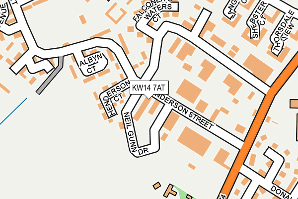 KW14 7AT map - OS OpenMap – Local (Ordnance Survey) KW14 7AT map - OS OpenMap – Local (Ordnance Survey)