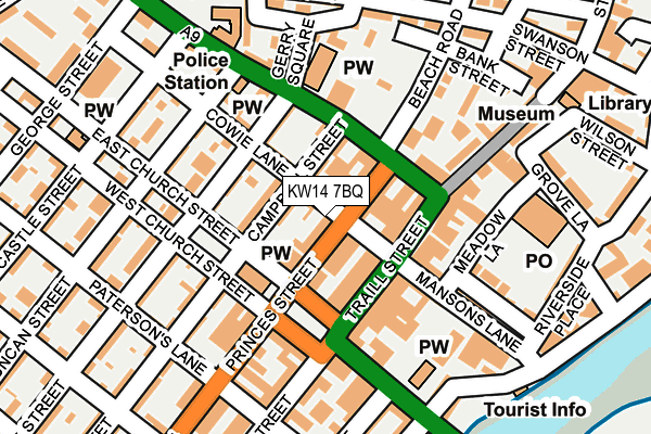 KW14 7BQ map - OS OpenMap – Local (Ordnance Survey) KW14 7BQ map - OS OpenMap – Local (Ordnance Survey)