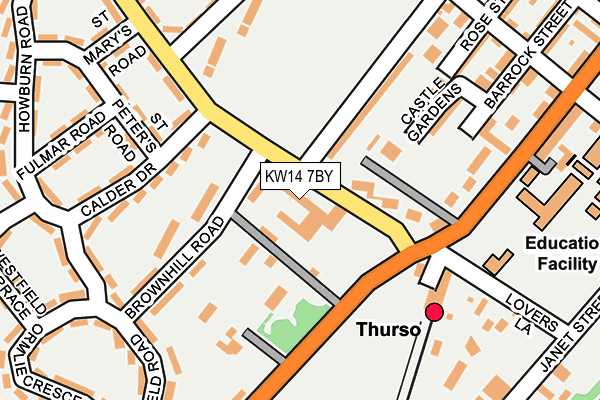 KW14 7BY map - OS OpenMap – Local (Ordnance Survey) KW14 7BY map - OS OpenMap – Local (Ordnance Survey)