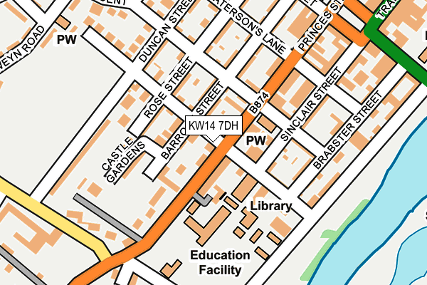 KW14 7DH map - OS OpenMap – Local (Ordnance Survey) KW14 7DH map - OS OpenMap – Local (Ordnance Survey)