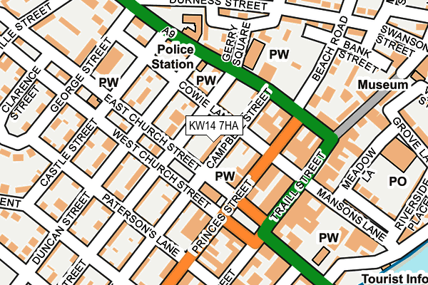 KW14 7HA map - OS OpenMap – Local (Ordnance Survey) KW14 7HA map - OS OpenMap – Local (Ordnance Survey)