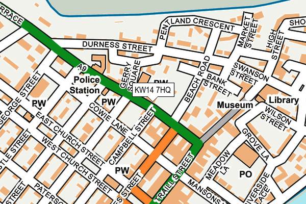 KW14 7HQ map - OS OpenMap – Local (Ordnance Survey) KW14 7HQ map - OS OpenMap – Local (Ordnance Survey)