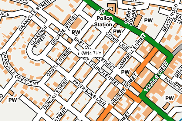 KW14 7HY map - OS OpenMap – Local (Ordnance Survey) KW14 7HY map - OS OpenMap – Local (Ordnance Survey)