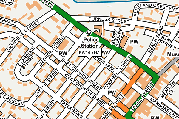 KW14 7HZ map - OS OpenMap – Local (Ordnance Survey) KW14 7HZ map - OS OpenMap – Local (Ordnance Survey)