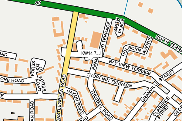 KW14 7JJ map - OS OpenMap – Local (Ordnance Survey) KW14 7JJ map - OS OpenMap – Local (Ordnance Survey)