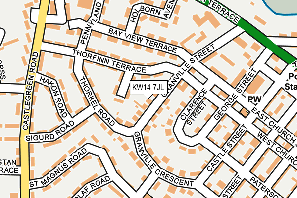 KW14 7JL map - OS OpenMap – Local (Ordnance Survey) KW14 7JL map - OS OpenMap – Local (Ordnance Survey)