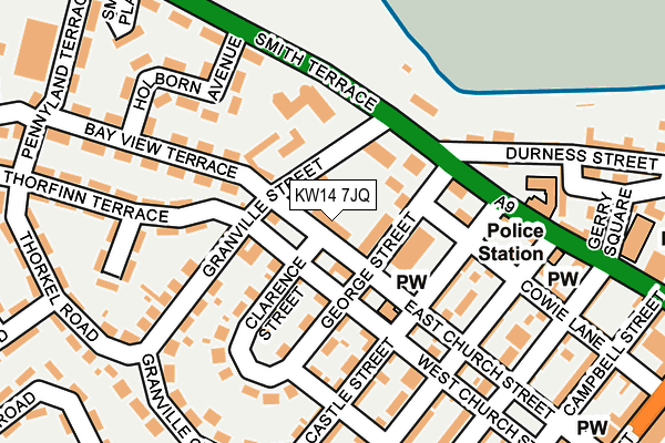KW14 7JQ map - OS OpenMap – Local (Ordnance Survey) KW14 7JQ map - OS OpenMap – Local (Ordnance Survey)