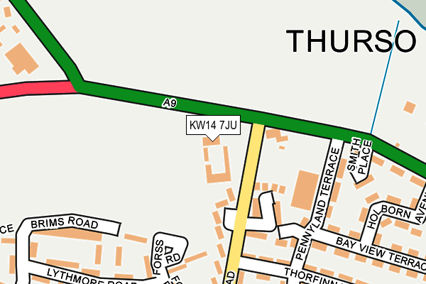 KW14 7JU map - OS OpenMap – Local (Ordnance Survey) KW14 7JU map - OS OpenMap – Local (Ordnance Survey)
