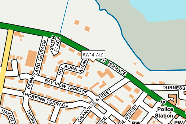 KW14 7JZ map - OS OpenMap – Local (Ordnance Survey) KW14 7JZ map - OS OpenMap – Local (Ordnance Survey)
