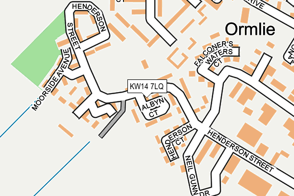KW14 7LQ map - OS OpenMap – Local (Ordnance Survey) KW14 7LQ map - OS OpenMap – Local (Ordnance Survey)
