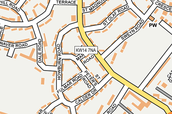 KW14 7NA map - OS OpenMap – Local (Ordnance Survey) KW14 7NA map - OS OpenMap – Local (Ordnance Survey)