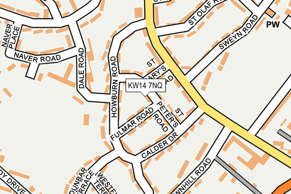 KW14 7NQ map - OS OpenMap – Local (Ordnance Survey) KW14 7NQ map - OS OpenMap – Local (Ordnance Survey)