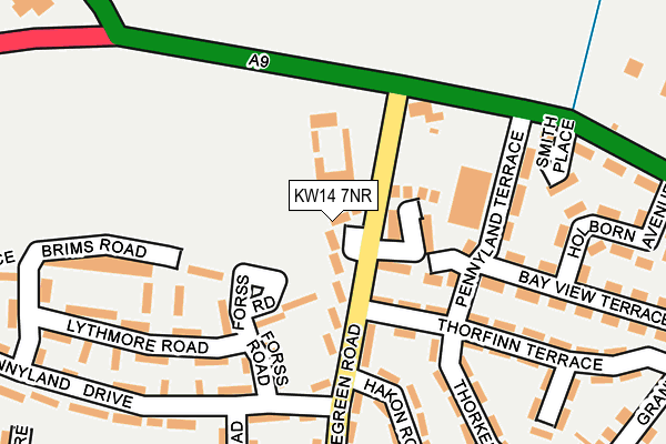 KW14 7NR map - OS OpenMap – Local (Ordnance Survey) KW14 7NR map - OS OpenMap – Local (Ordnance Survey)