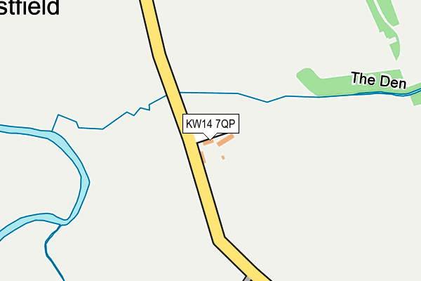 KW14 7QP map - OS OpenMap – Local (Ordnance Survey) KW14 7QP map - OS OpenMap – Local (Ordnance Survey)