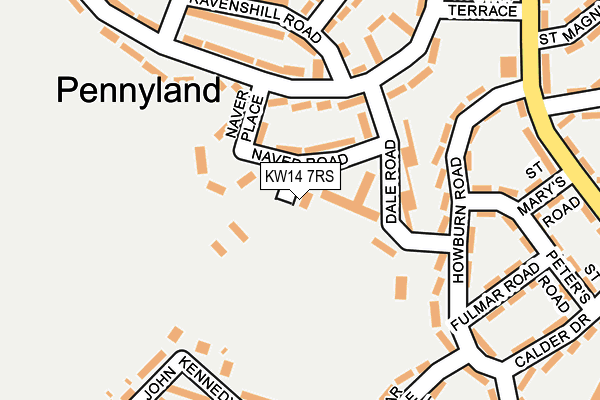 KW14 7RS map - OS OpenMap – Local (Ordnance Survey) KW14 7RS map - OS OpenMap – Local (Ordnance Survey)
